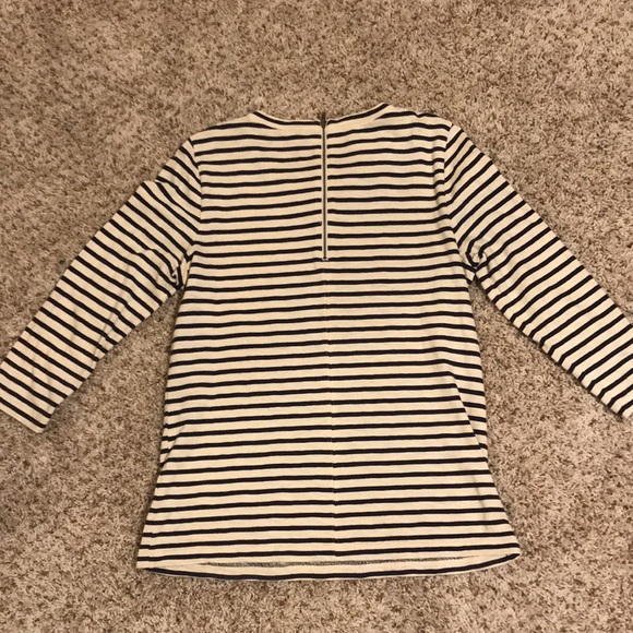 J Crew - Long Sleeve Tee with Jewel Collar - Picture 8 of 12